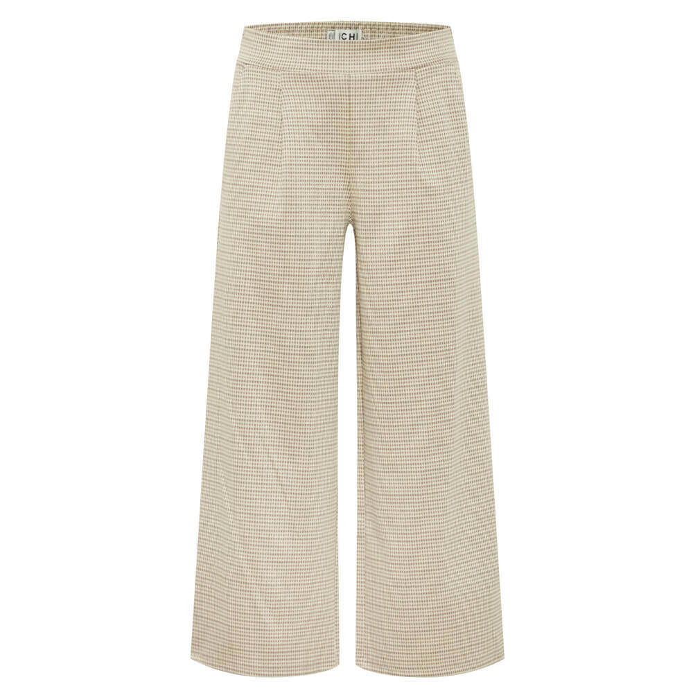 Ichi Kate Cameleon Cropped Wide Trouser